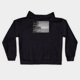 Victorian pier on the North Norfolk Coast Kids Hoodie